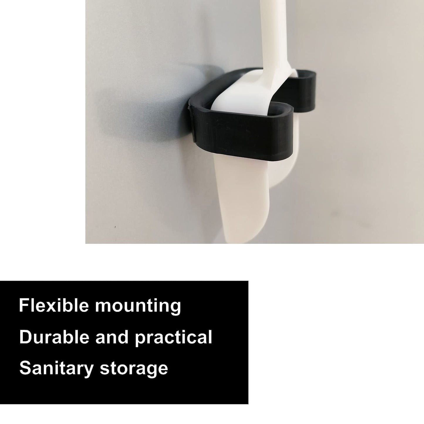 PIAOLGYI Ice Scoop Holder for Frigidaire Countertop Ice Maker - Scooper Accessory Compatible With EFIC117-SS 26 Pound Maker - Black (Scoop NOT Included)