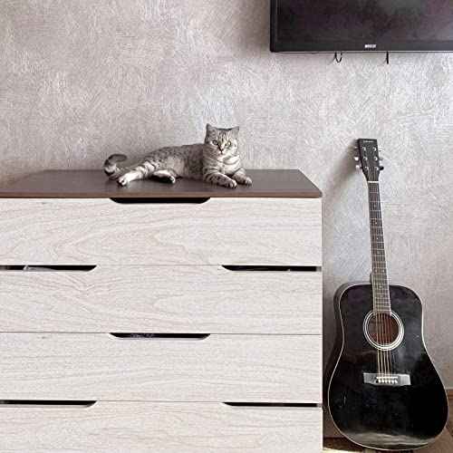 White Wood Contact Paper for Cabinets/Drawers Wood Grain Peel and Stick Wallpaper for Furniture Kitchen Shelf Liner Self-Adhesive Wallpaper Vinyl Waterproof Easy to Install/Clean17.7inW 630inL
