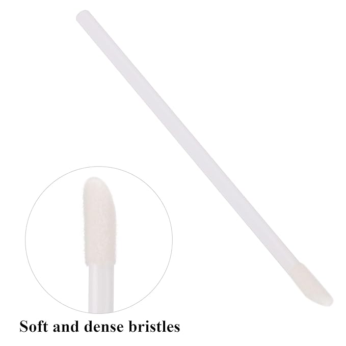 700 Piece Disposable Lip Wands - Lip Brushes, Lipstick & Gloss Applicators - Lint Free Makeup Applicator Brush Beauty Tool - White