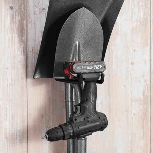 8 Pack 5.2x5.1 Inch U Garage Hooks,Utility Steel Heavy Duty Wall Mount Hangers,with Anti-Slip Coating,for Hanging Bike,Ladder,Ropes,Bulk Items,Power,Yard and Garden Tools