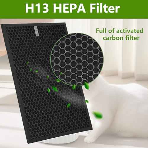 2 Pack XQ True HEPA Replacement Filter X Compatible with Win-ix XQ, XQ Pro Tower Air Cleaner Purifier, 1712-0089-01-0101-02, H13 HEPA & Activated Carbon Filters