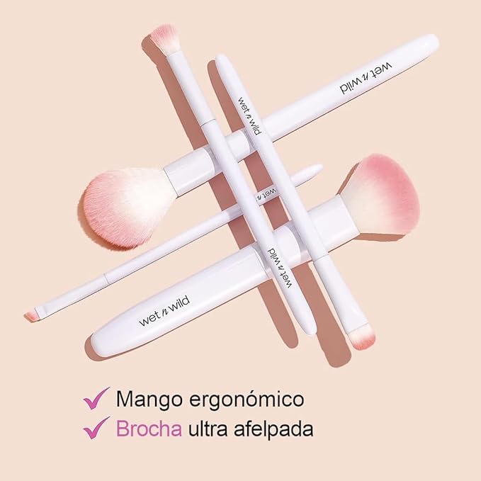 wet n wild Eyeshadow Brush, Precision Blending Application, Soft Synthetic Fibers, Ergonomic Handle for Comfortable Control (Pack of 2)