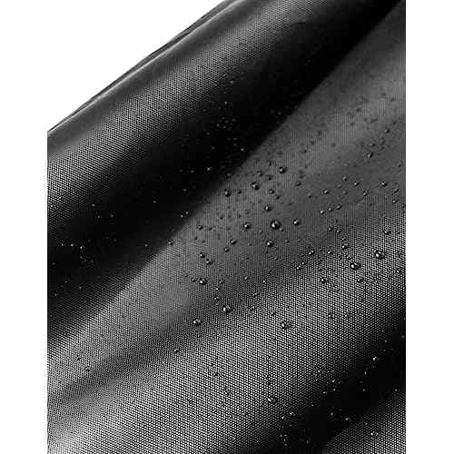 QWORK Dustproof Miter Saw Cover, 2 Pack Waterproof Covers, 210D Oxford Cloth with Bottom Drawcord Fits Most Miter Saws, Planers, Machine Tools, Black