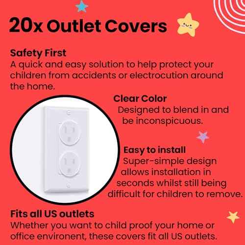 Booboo (42 Pack) Child Safety Baby Proofing Kit | x10 Cabinet Drawer Locks, x10 Corner Guards, x20 Outlet Covers, x2 Door Lever Lock | Baby Proof Your Home & Kitchen with No Trapped Fingers
