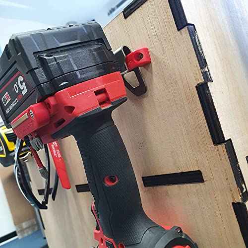 StealthMounts Bench Belt - Universal Tool Holder | Tool Holster Set - 6 Pack | Perfect Tool Hanger Storage Dock for Power Tools, Tape Measures and Belt Clips (12 Pack Black)