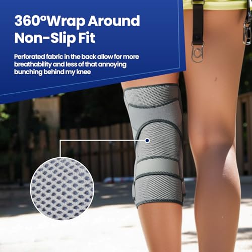 Galvaran Knee Brace for ACL MCL Meniscus Tear,Adjustable Knee Support for Maximum Knee Pain,Side Stabilizers for Injury or Surgery Recovery - Men and Women
