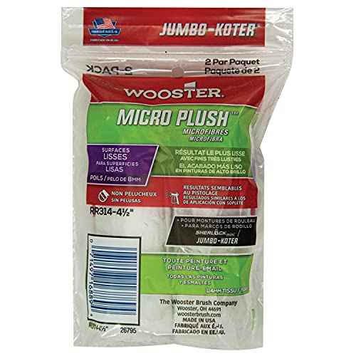 Wooster Brush Company RR314 RR314-4 1/2 Micro Plush, 4 1/2 Inch