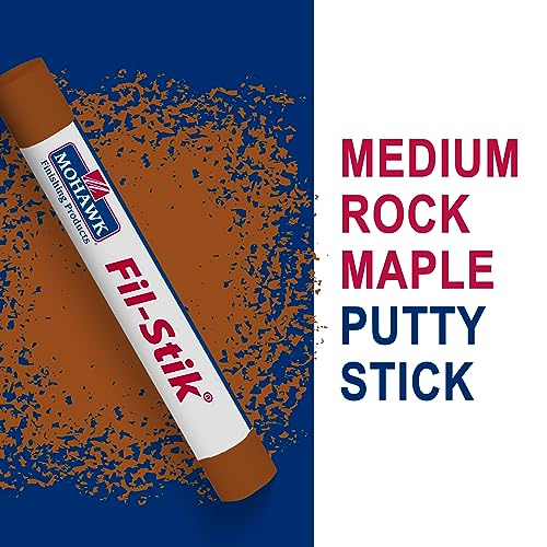 MOHAWK Finishing Products Fill Stick (Fil-Stik) Putty Stick for Wood Repair (Medium Rock Maple)- Rub On Semi-Soft Wax Filler Stick