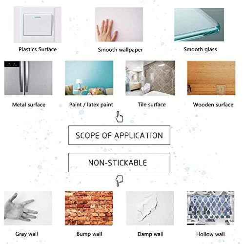 16.5 x 23.5 inches Faith Love Hope Quotes Wall Stickers Decals Decor, Removable DIY Saying Wall Art Decals Sticker, Easy Peel and Stick Wallpaper for Bedroom Living Room (Black)