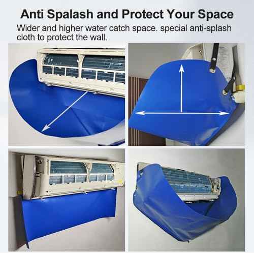 Ac Cleaning Bag with Wall Protection Cloth, 13Pcs Mini Split Cleaning Kit, Ac Cleaning Kit, Air Conditioner Cleaning Kit, Split Ac Unit Cleaning Kit, Mini Split Air Conditioner Cleaning Bag