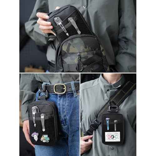 VIPERADE VE32 EDC Pouch, Pocket Organizer with Patch Area, Molle Utility Pouch for Everyday Carry