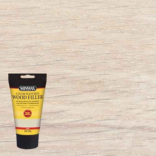 Minwax Color-Matched Wood Filler, White, 6 oz