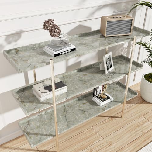 Cyan Green Marble Contact Paper for Countertops Cabinets Green Marble Wallpaper Glossy Waterproof Peel and Stick Countertops Self Adhesive Vinyl Wrap for Kitchen Bathroom Counter 15.7" X 78.8"