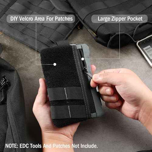 VIPERADE VE27 EDC Organizer, 6 Pocket Multitool Pouch with Zipper