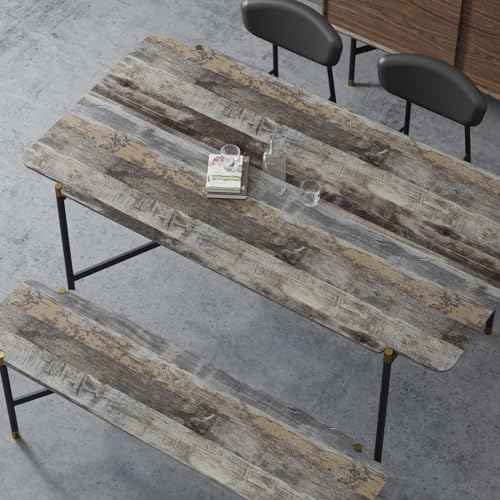 Gray Shiplap Wood Wallpaper Peel and Stick Rustic Grey Wood Plank Contact Paper for Countertops Cabinets Waterproof Removable Vinyl Wood Panel Wall Paper for Bedroom Living Room 11.8"x118"