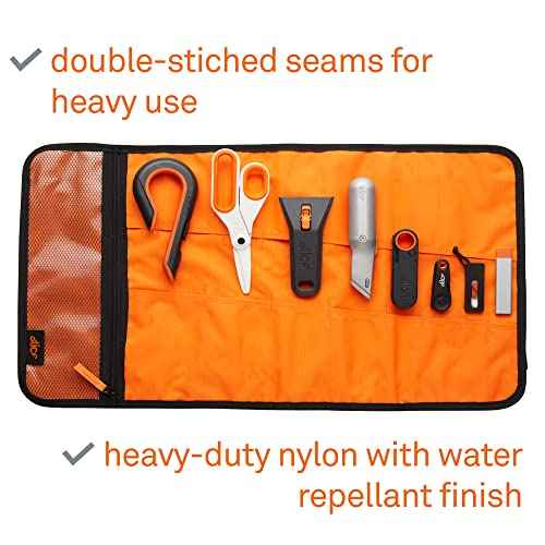 Slice 10478 Tool Roll Up Organizer, Reinforced Stitching, Fits 16 Tools, 1 Pack
