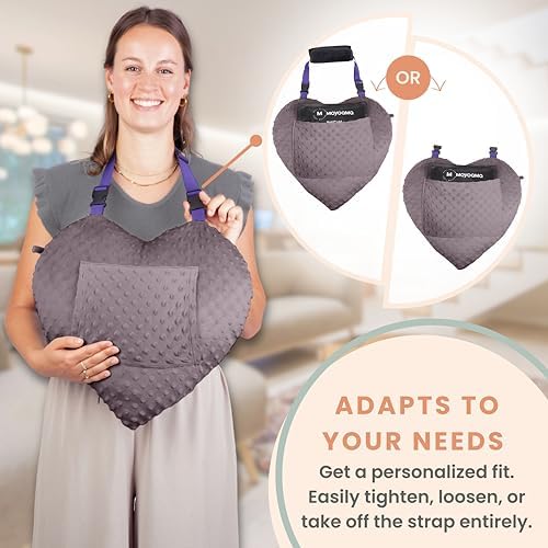 MOYOAMA Open Heart Surgery Pillow for Heart Surgery Recovery Gifts - After Bypass Surgery Must Haves, Gifts for Chest Surgery Recovery, Seatbelt Pillows for Post-Surgery, Shock Absorbing Chest Pillow