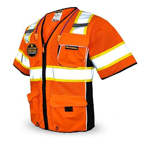 KwikSafety - Charlotte, NC - Men's & Women's Class 3 Safety Vest PPE Hi Vis Reflective ANSI OSHA