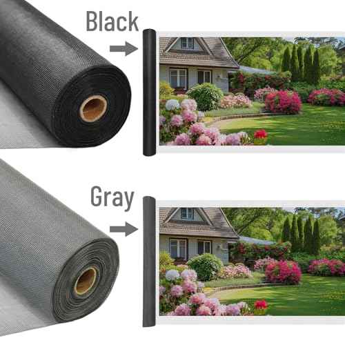 Fiberglass Window Screen Roll, 48¡°¡¿ 100' Protection Screen Roll, Transparent and Sturdy, UV-Resistant for Installation and Repair of Door and Window Screens