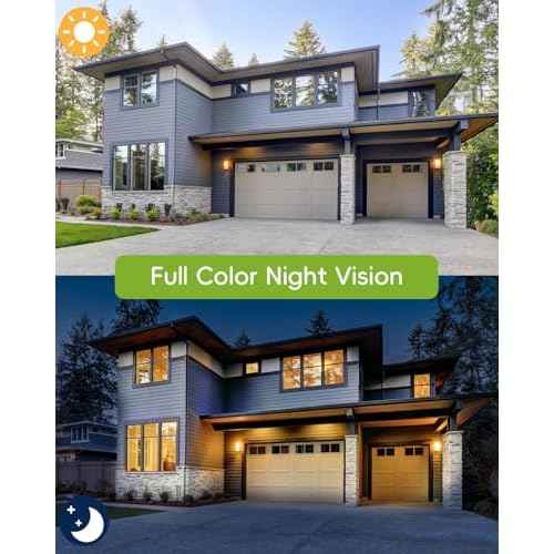 2K Security Cameras Wireless Outdoor, 2.4G/5G WiFi, Solar Camera Outdoor Wireless, Color Night Vision, Solar Powered, Motion Detection Spotlight Siren/2 Way Talk/IP66/Cloud/SD/Alexa