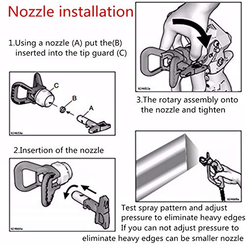 Reversible Airless Spray Tips for Airless Paint Sprayer (635)