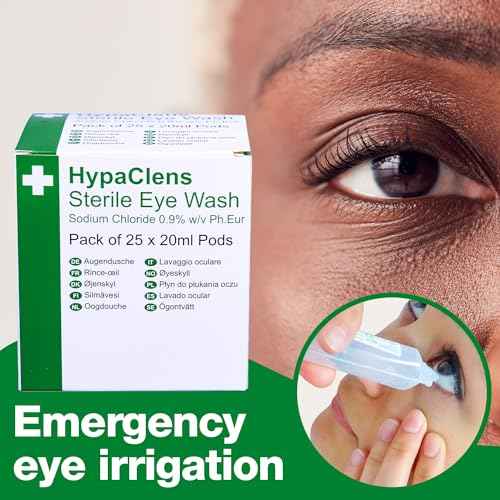 HypaClens Saline Eye Wash Pods, (Pack of 25)