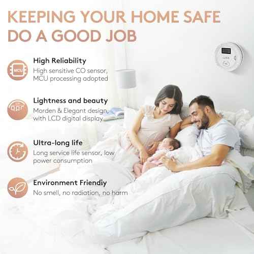 2 Packs, 2 in 1 CO & Smoke Detectors,Carbon Monoxide Detectors,Smoke Detector Battery Powered,£¨Include 3 * 1.5V AA Battery£©,85 db Smoke Alarm,Fire Alarm,Easy Install,Portable