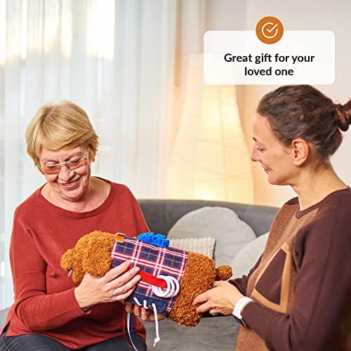ODOXIA Fidget Muff and Blanket for Elderly | Fidget Blanket for Dementia | Dementia Products for Elderly | Gift and Activities for Seniors with Alzheimer’s | Sensory Toys