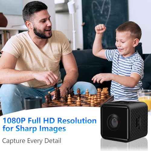 Mini Security Camera, 1080P HD Home Wireless Small Camera, Indoor WiFi Nanny Cam with Motion Detection and Night Vision, 150¡Æ Wide View, App Alerts, Cloud & SD Storage, Camer for Kids, Elders, Pet