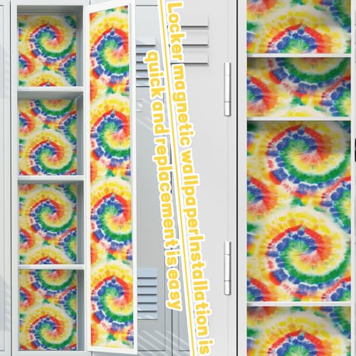 Denylo pro 6 Pcs Locker Magnetic Wallpaper Locker Graffiti Wall Magnetic Sticker for Back to School Locker Accessories Classroom Office Supplies