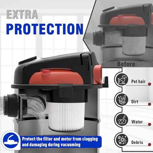 Replacement Inlet Deflector Accessories 7413197 Fit for Shop-Vac Models, Durable - 2 Pack
