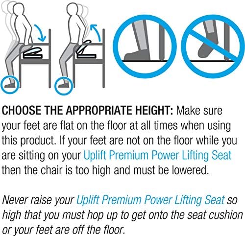 Carex Uplift Premium Seat Assist Plus With Memory Foam - Chair Lift And Sofa Stand Assist - 70% Seat Lift Assistance Up To 350lbs