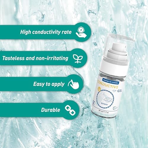 Conductive Gel for TENS Unit Pads, Electrode Gel Extend The Life and Increase Adhesion of Electrodes for Your TENS/EMS Units, Muscle Stimulator (White / 50ml-4)