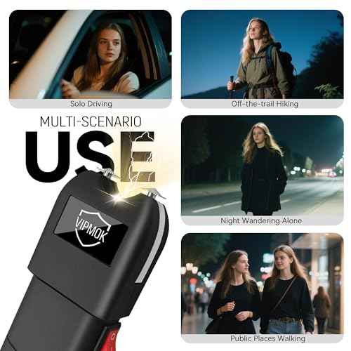 928 Type Stun Gun Self-Defense Flashlight Electric Shocker (2 Pack)