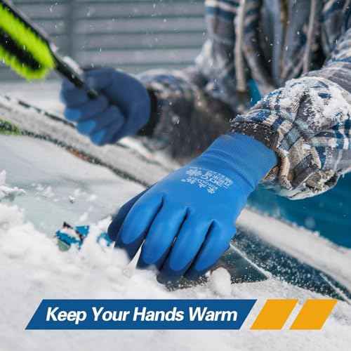 Waterproof Winter Work Gloves for Men Thermal Insulated Gloves Warm Freezer Working Gloves for Cold Weather