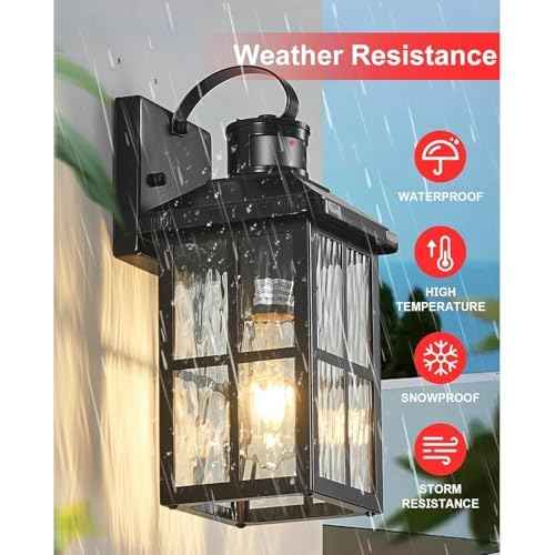 Porch Lights Outdoor 2 Pack,Motion Sensor Exterior Light Fixture with Dusk to Dawn Outdoor Wall Lights Modern Sconce Lights for House Patio Front Door Garage