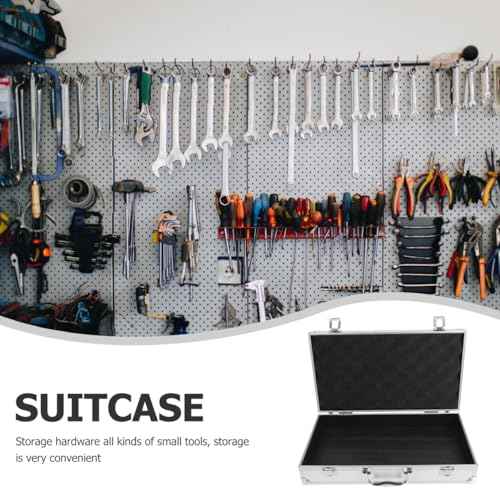 Aluminum Alloy Toolbox with Large Capacity Portable Medicine Storage Box Multi-Purpose Tool Case for Home Garage School and Hospital Use
