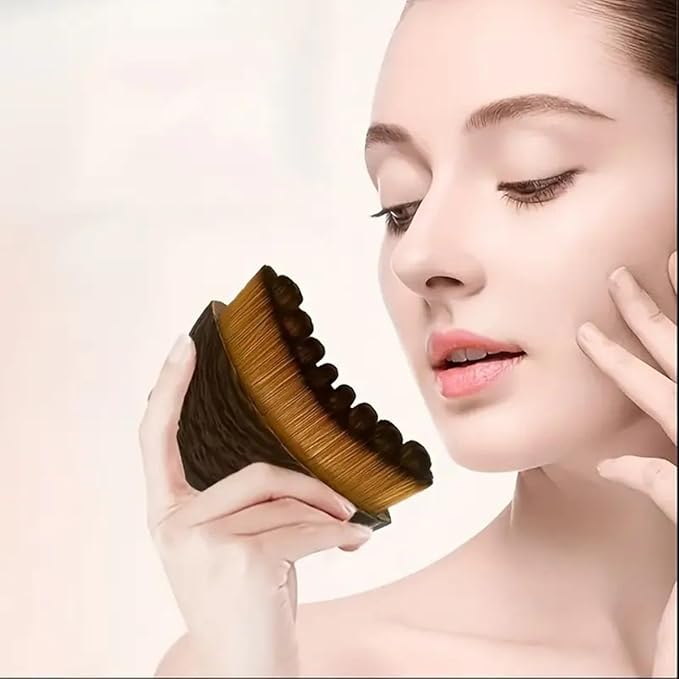 Lymphatic Contour Face Brush for Facial Massage, Rejuvenating & Depuffing - Manual Gua Sha Alternative for Jawline Lifting, Eye Bags, Double Chin & Neck Care(1 Pcs)