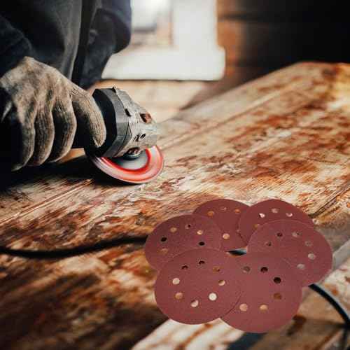 70PCS Sanding Discs 5 Inch 8 Holes, Sander Pads Hook and Loop Sandpaper for Random Orbital Sanders 40/80/120/240/320/400/600/800 Grits (Not for Mouse Sander)