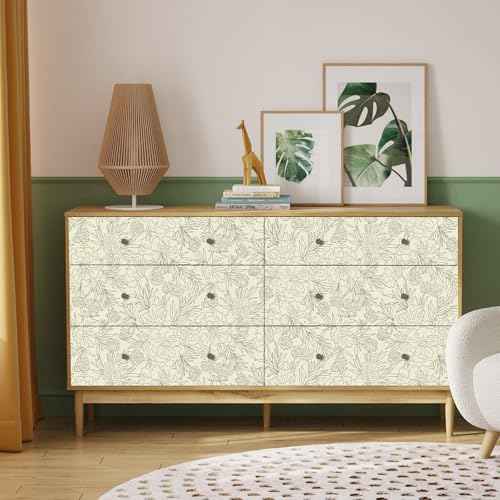 Peel and Stick Wallpaper for Home Decoration Elegant Petal Strokes Wallpaper Removable Vinyl Self Adhesive Shelf Paper & Drawer Liner Roll House, Workshop & Office 17.3" x 118" SM127-3