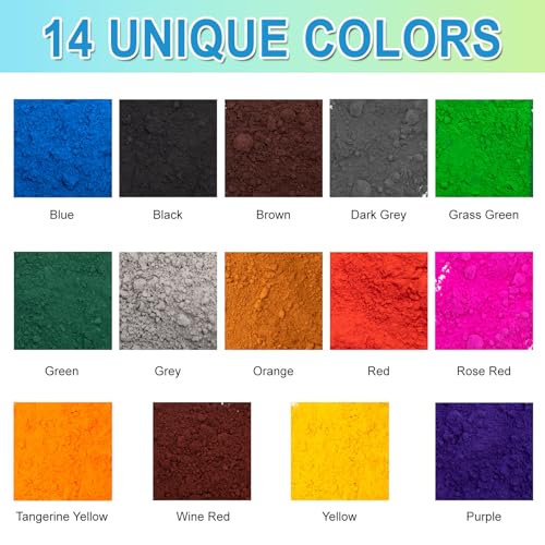 GOODTAKE Iron Oxide Powder, Yellow Concrete Color Pigment for Cement, Mortar & Crafts - Vibrant UV-Resistant Oxide Dye - Non-Fading (Yellow, 4 oz)