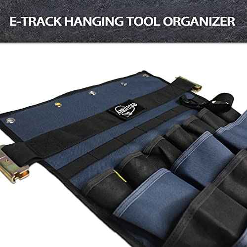 E Track Hanging Tool Organizer,Wall Hanging Tool Organizer,E Track Accessories for Flatbed Enclosed Trailers,Garages,Tool Room.2PACK