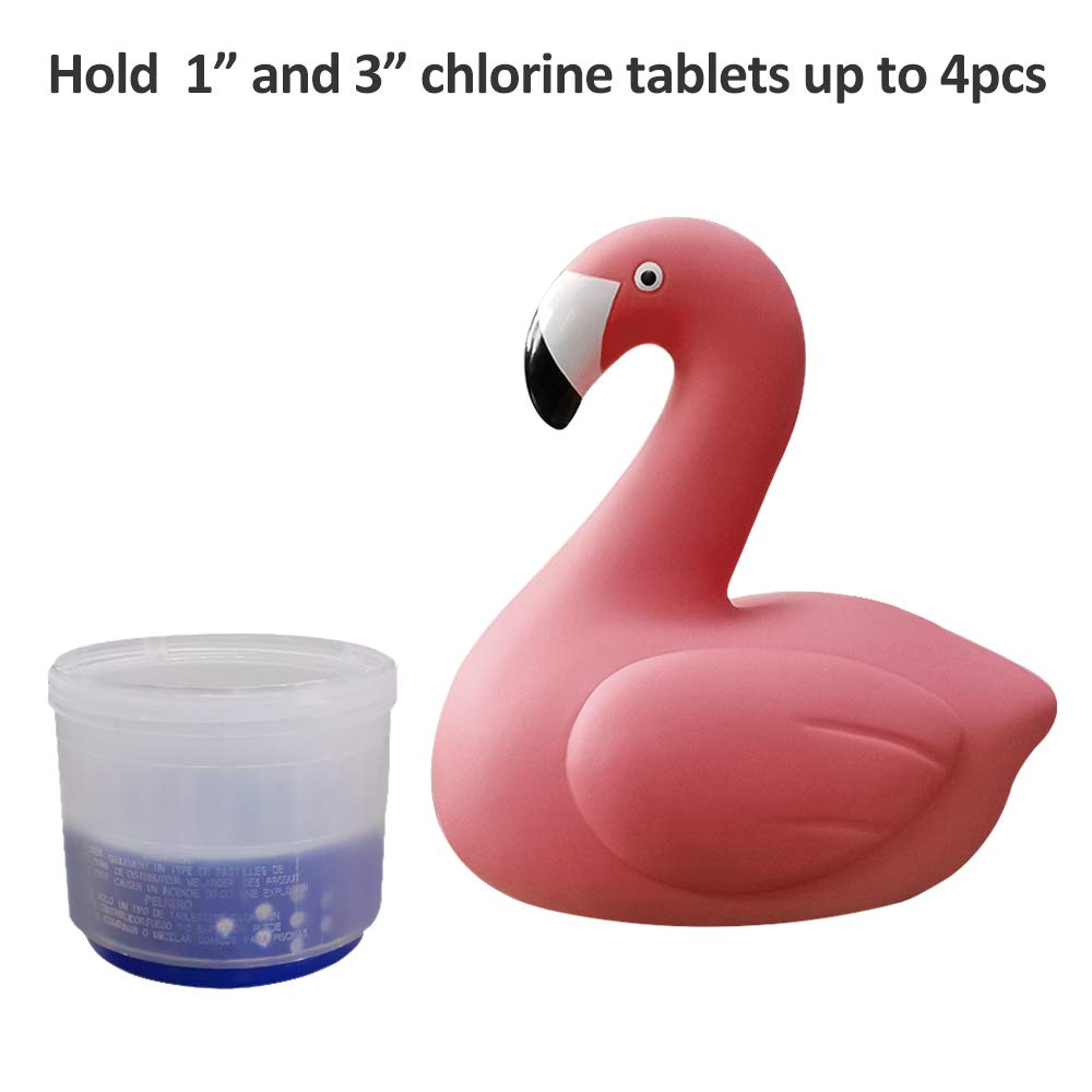 Blufree Chlorine Floater, Floating Chlorine Dispenser, Cute Animal Floating Pool Chlorinator Basket for Chemical Tablets Fits 3 Inch Tabs Bromine Holder Used for Pool Spa