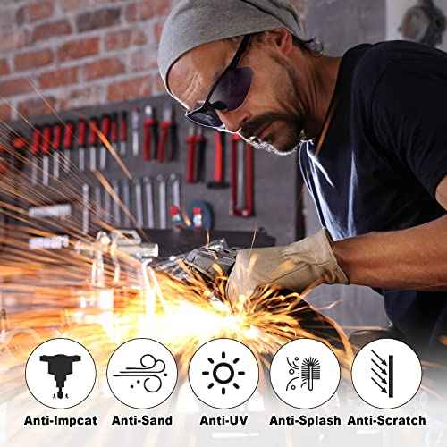 Kathfly 36 Pcs Safety Glasses Work Scratch Resistant Glasses Protective Safety Goggles Eyewear with Lens(Black and White)