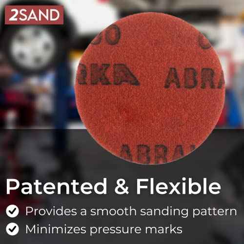 2SAND Mirka Abralon 6-inch Hook & Loop Polishing Discs - Pack of 5 (1000 Grit)
