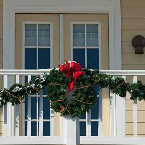 Shappy 6 Pieces Christmas Garland Banister Ties Christmas Decorative Reusable and Flexible Twist Ties for Garland, Banister Home Decoration (Brown)