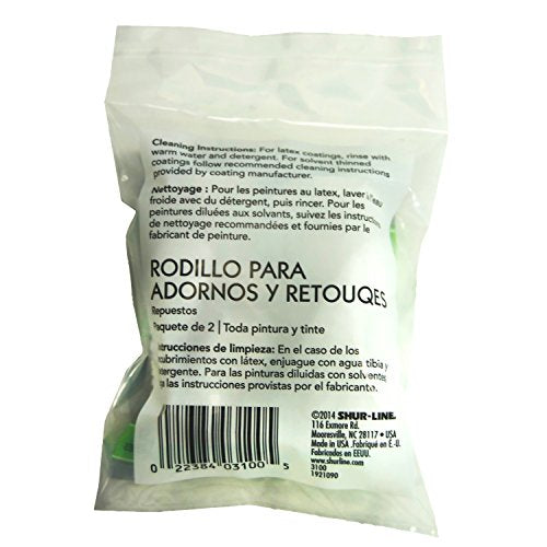 Shur-Line 3100 3-Inch Trim and Touch Up Roller Refill