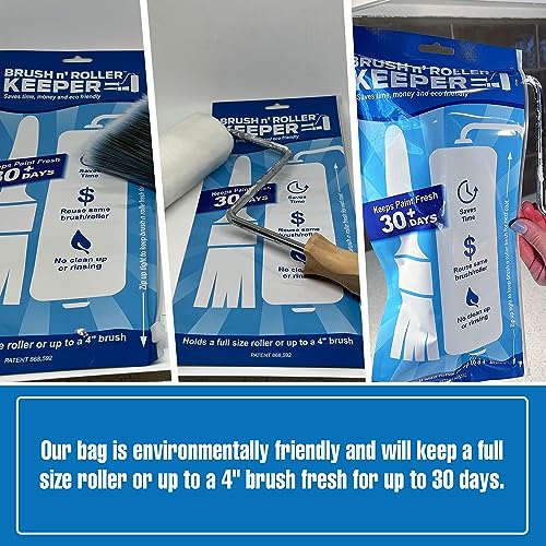 Touch Up Cup Brush & Roller Keeper, Paint Roller Cover Wet Brush Storage Bag, Pack of 6, As Seen On Shark Tank Products