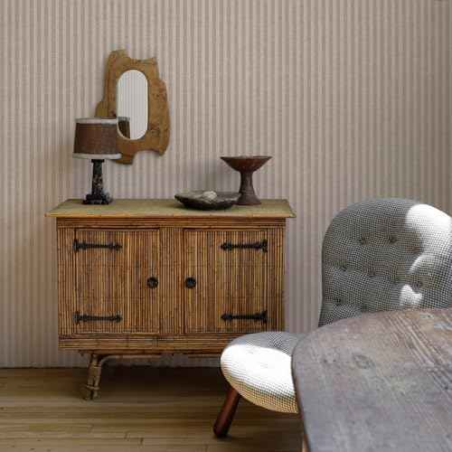 Tempaper x Charles Street Stripe Textured Removable Peel and Stick Wallpaper, 20.5 in X 16.5 ft, Made in The USA