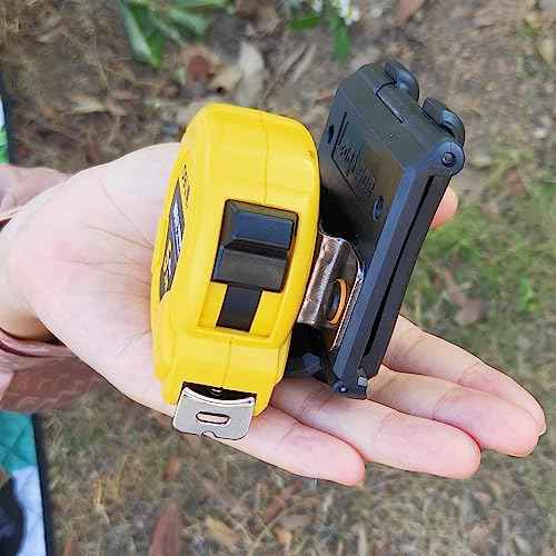 Tape Measure Holder with mini Tool Leather Holder, Tactical Cordless Tool Belt Clip Holder, Holster with Belt Clip Hook